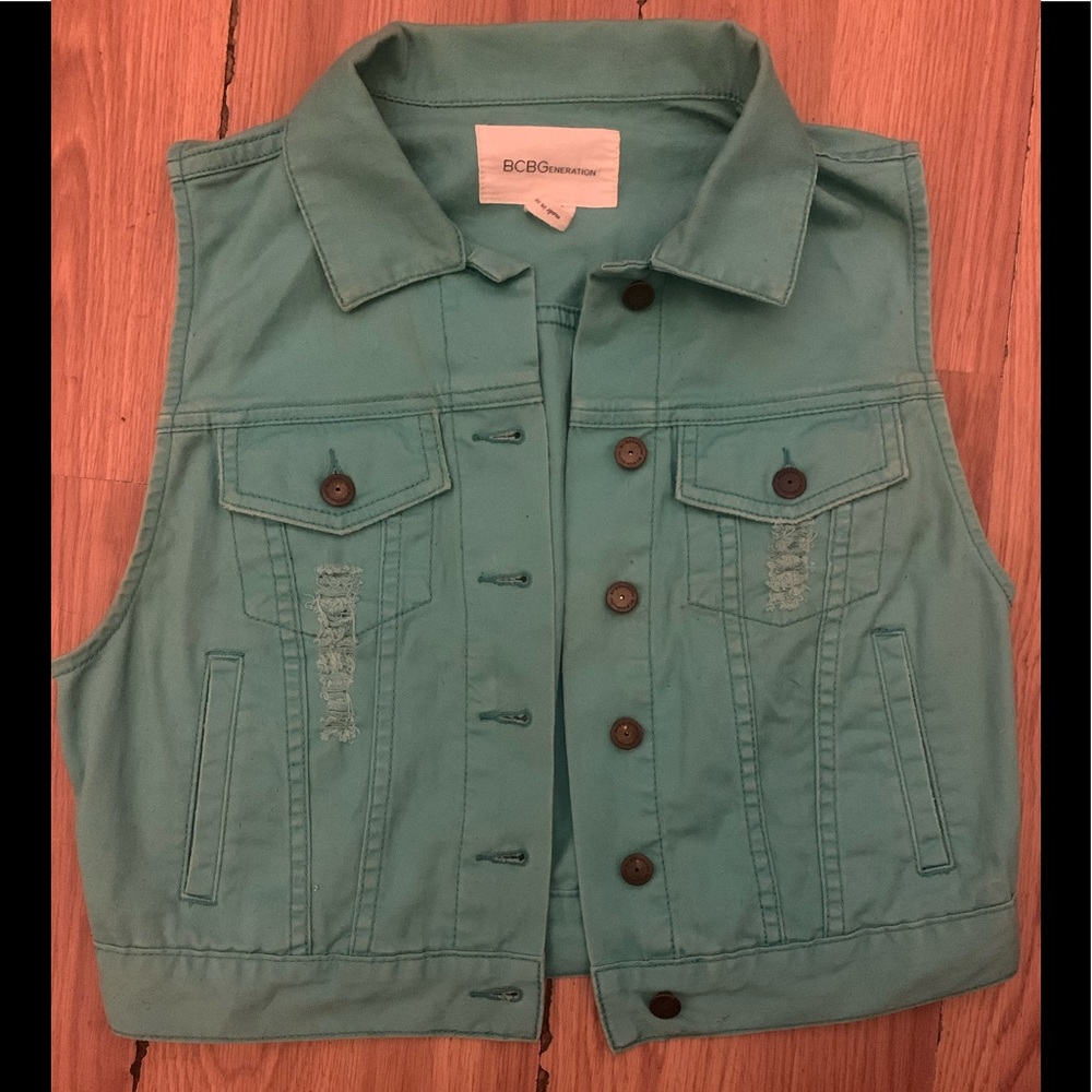 BCBG Turquoise Vest